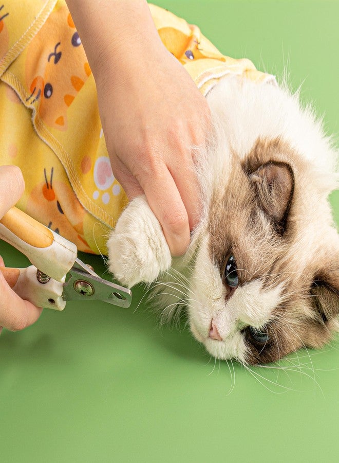 INKNOTE 27.5 Inch Cat Grooming wrap Velcro Fabric for Cats Cat wrap for Cutting Nails Pet Grooming Adhesive Restraint Cloth for Calming Anti-Runaway Scratch Bitten Multifunctional Supplies - Image 3